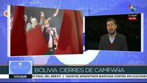 Cierres de campaña en Bolivia rumbo a las presidenciales del 20-O