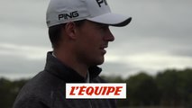 À l'échauffement avec Victor Perez - Golf - Open de France