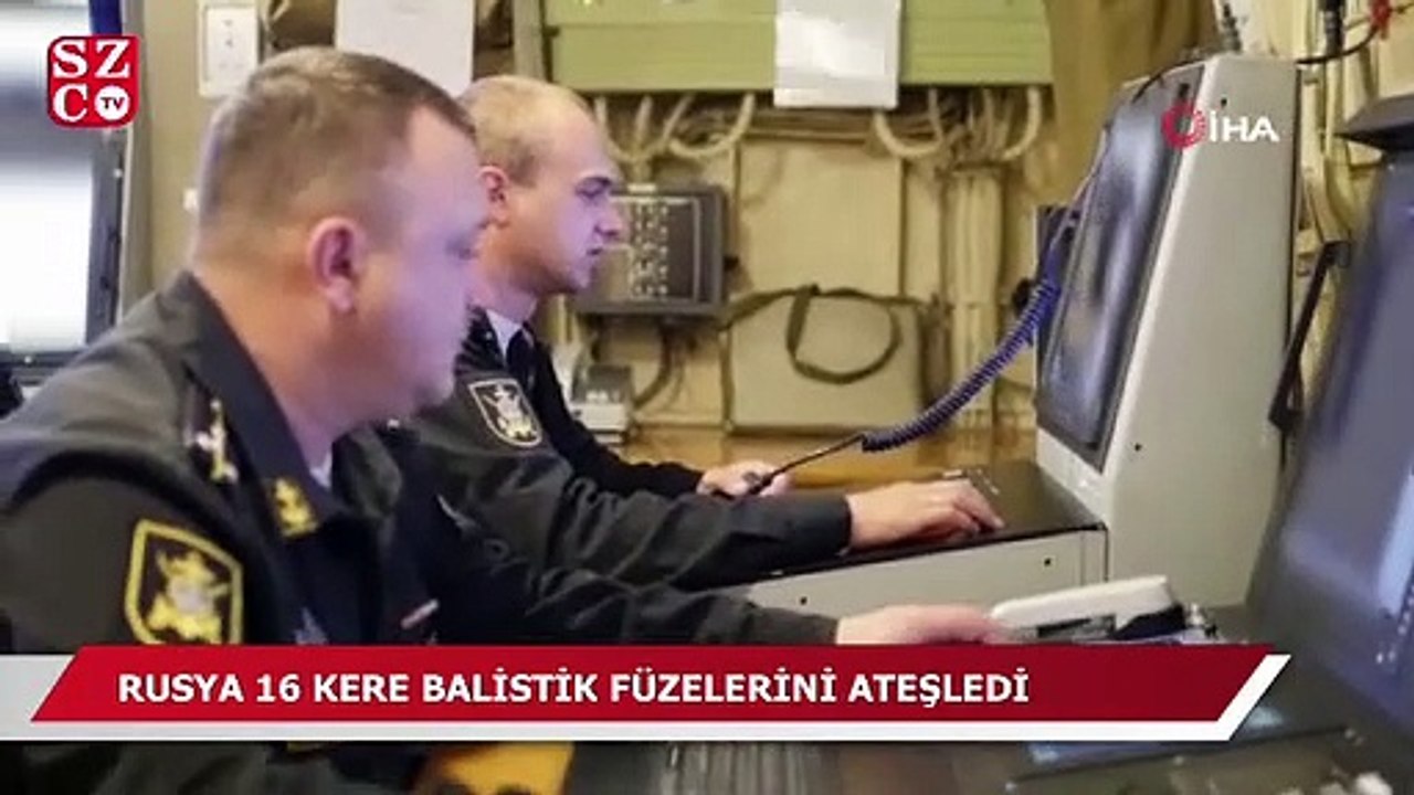 Rusya 16 kez balistik füzelerini ateşledi