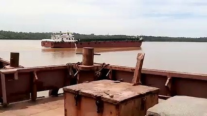 Goa Ship line in Sea, Loading ship in Goa 2019