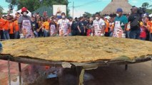 Indígenas panameños baten récord Guinness con patacón gigante