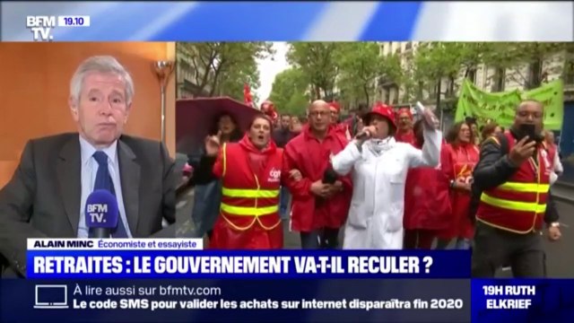 Retraites: L'idée qu'un mouvement social puisse faire renoncer à tout jamais à ce projet me paraît absurde , déclare Alain Minc