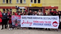 Sındırgı Anadolu İmam Hatip Lisesi öğretmen ve öğrencilerinden Barış Pınarı Harekatı'na destek