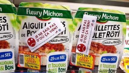 Opération de la FDSEA et des JA au Leclerc de Montbéliard