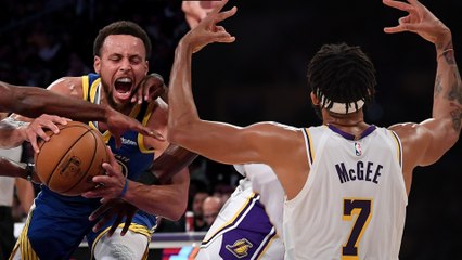 JaVale McGee FAKES Injury To Get Open For Dunk As Lakers EMBARRASS Warriors In Preseason Game