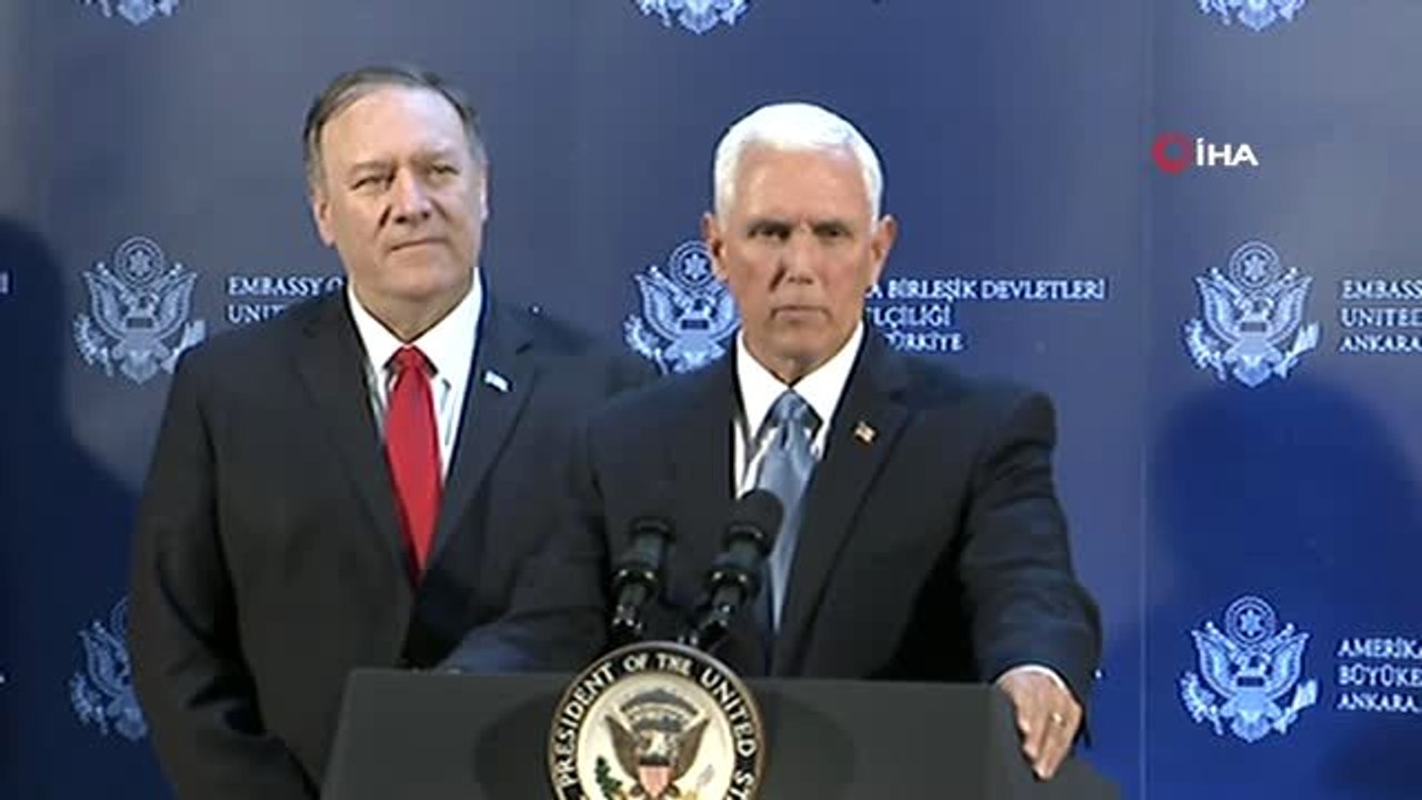 ABD Başkan Yardımcısı Mike Pence: " ABD ve Türkiye Suriye'de ateşkes için anlaştı"