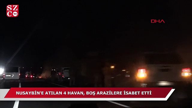 Nusaybin'e atılan 4 havan, boş arazilere isabet etti