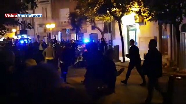 Vigile del fuoco ferito - Andria - casa crollata in via Pisani