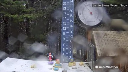 First snow of the season at Mount Snow