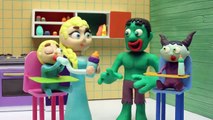 Princesa Elsa miniatura por un error de Hulk  Dibujos Animados Infantiles Play Doh Stop Motion