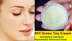 DIY Green Tea Cream - Anti-Aging & Dark Spots Removal Green Tea Cream - Pigmentation Removal at Home