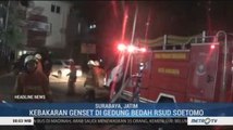 Ruang Genset RSUD Dr Soetomo Surabaya Terbakar