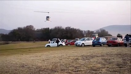 Leur ballade en Hélicoptère pour leur mariage a faillit finir très mal