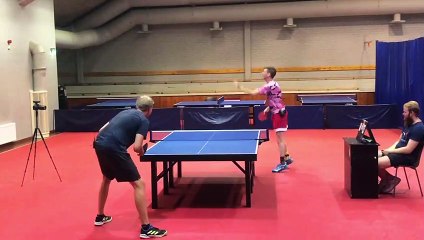Intense Table Tennis Matches between Friends