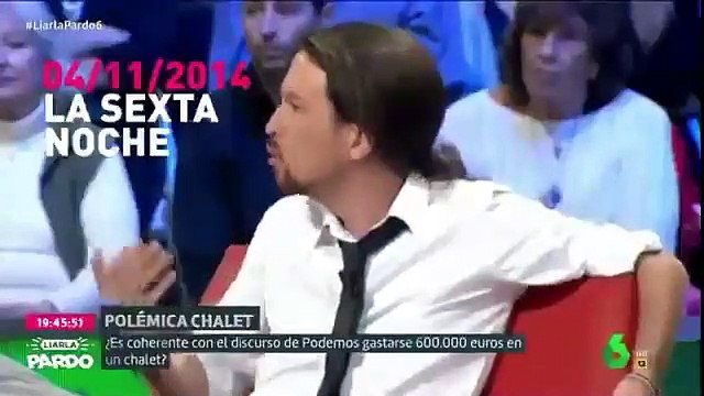Las mentiras como una casa del caradura Pablo Iglesias