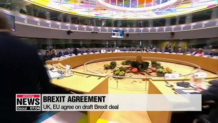 U.K., EU agree on draft Brexit deal