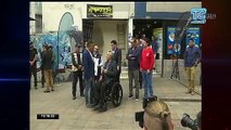 Presidente Moreno recorrió negocios afectados por saqueos