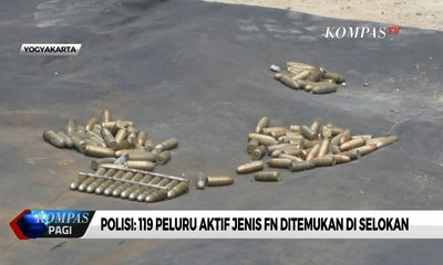 Polisi: 119 Peluru Aktif Jenis FN Ditemukan di Selokan Yogyakarta