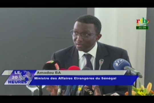RTB/Conférence de presse du Ministre des affaires étrangère sénégalais sur la 6 ème Forum de Dakar sur la paix et la sécurité en Afrique