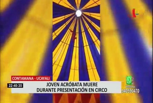 Ucayali: joven acróbata muere tras caer de ocho metros de altura