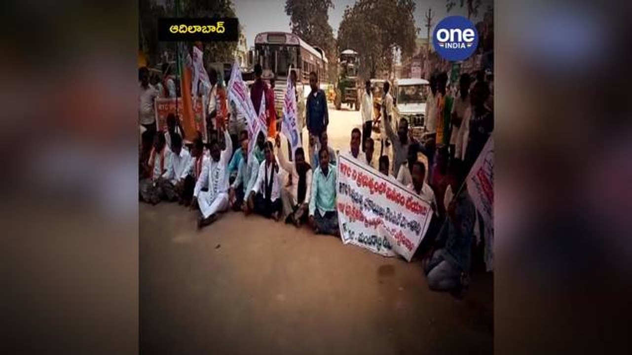 చెన్నూరులో జేఏసీ నాయకుల పాదయాత్ర