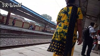 Karnataka Sampark Kranti Passing New-town Railway station