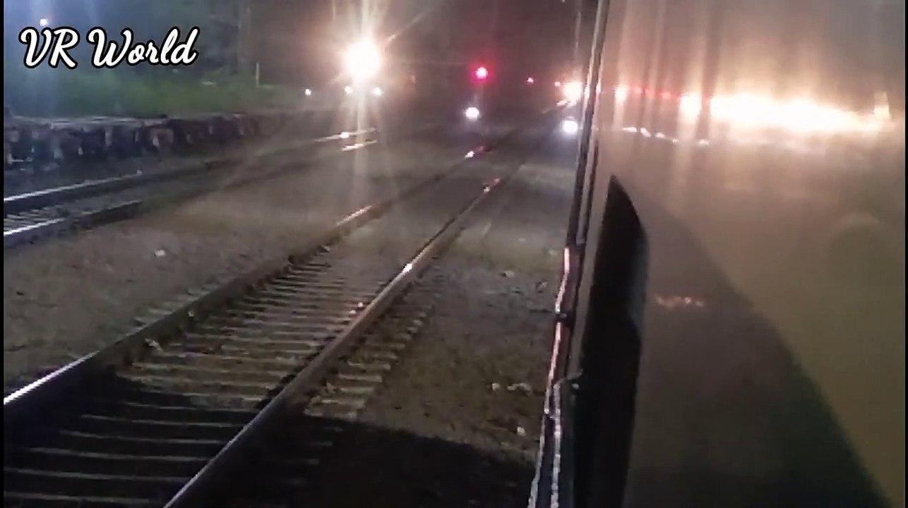 Indore InterCity Express overtake EMU