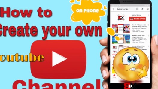 How to Create Your own Channel on youtube app using your mobile phone