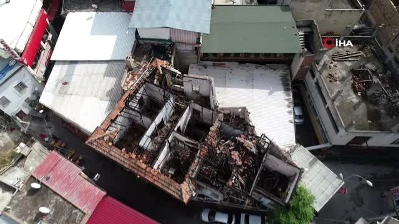 Şener Şen'in doğduğu evin içler acısı son hali havadan görüntülendi