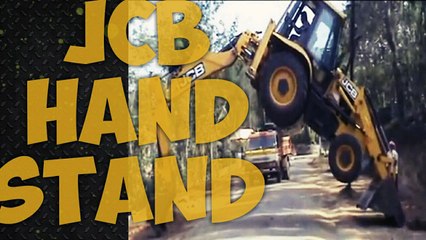 जे सी बी ने अपने  नीचे से कैसे बड़ी गाड़ियों को जाने दिया देखिए करतब