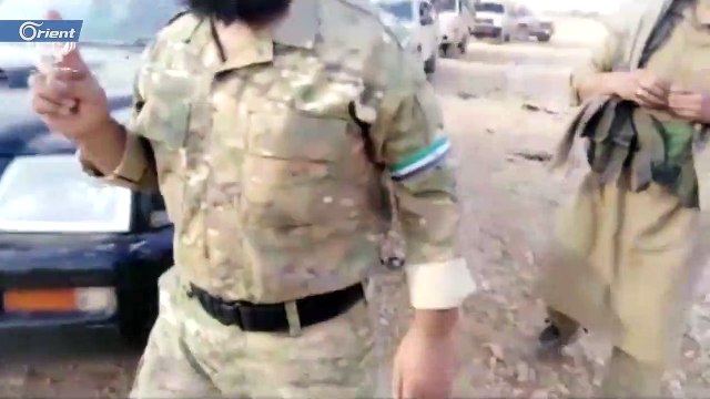 شاهد وصول الجيش الوطني يسيطر على طريقM4 بمنطقة رأس العين