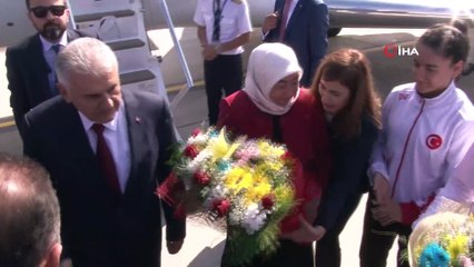 Binali Yıldırım'a memleketinde sıcak karşılama
