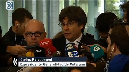 Puigdemont, en libertad sin fianza con condiciones tras comparecer en Bélgica