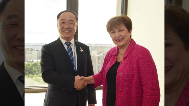 홍남기 만난 IMF 총재 韓 고령화 대응·여성 경제 참여 높여야 / YTN
