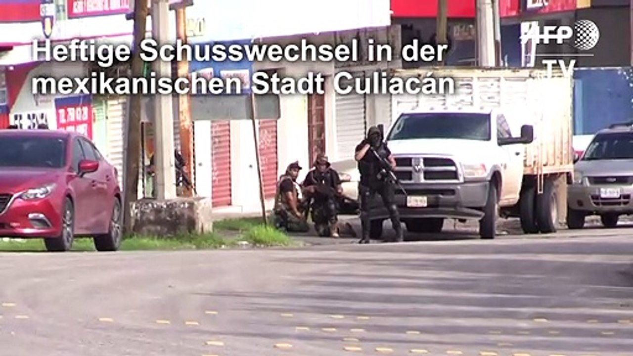 Straßenkämpfe in Mexiko nach Festnahme von 'El Chapos' Sohn