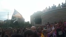 Centenares de manifestantes bloquean el acceso a la Sagrada Familia
