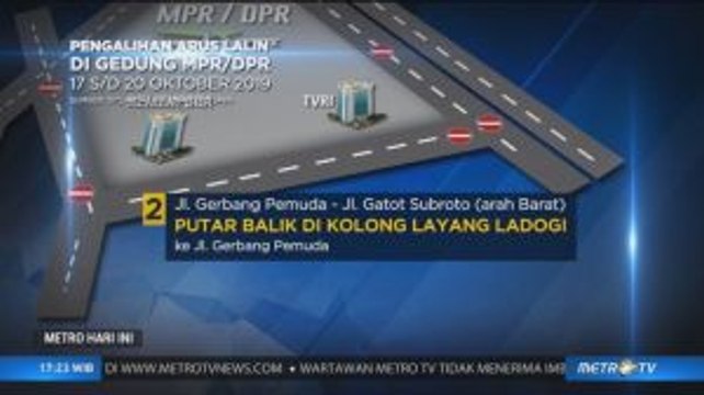 Ini Skema Pengalihan Lalu Lintas Sekitar DPR Jelang Pelantikan Presiden