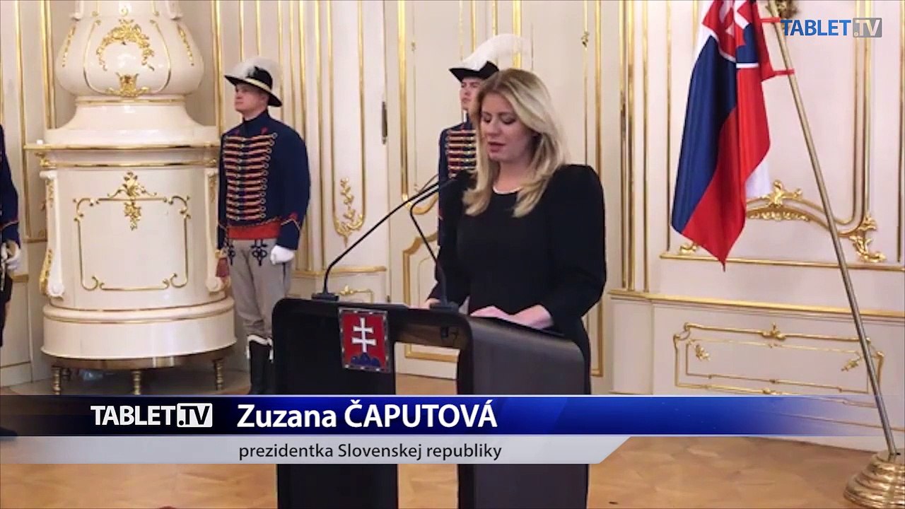 ZÁZNAM: Vyhlásenie prezidentky Z. Čaputovej