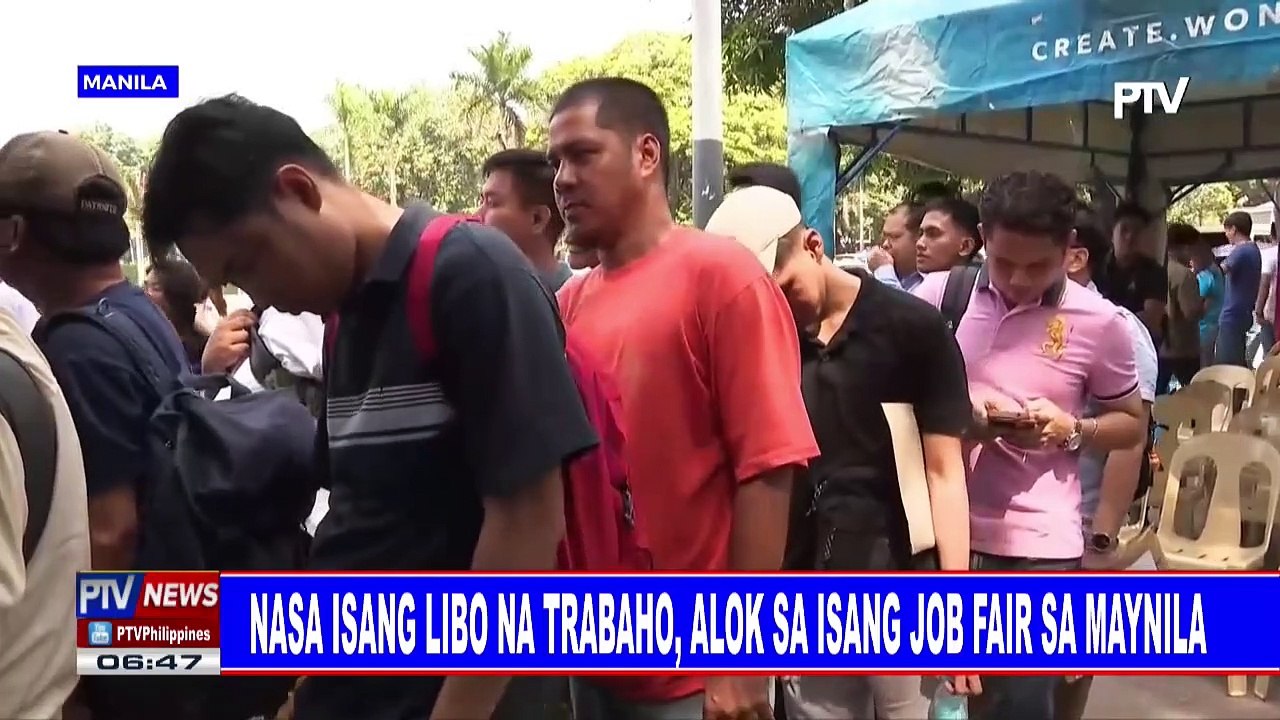 Nasa isang libo na trabaho, alok sa isang job fair sa Maynila