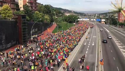 Entrada per la Meridiana de la Marxa per la llibertat
