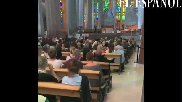 Turistas encerrados en la Sagrada Familia