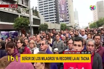 Señor de los Milagros ya recorre la avenida Tacna