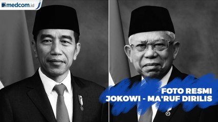 Foto Resmi Jokowi - Ma'ruf Dirilis