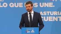 Casado exige a Sánchez actuar con urgencia en Cataluña