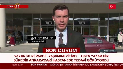 Nuri Pakdil yaşamını yitirdi