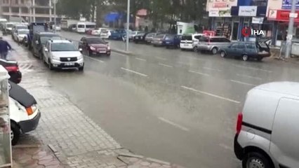 Afyonkarahisar'da şiddetli yağış