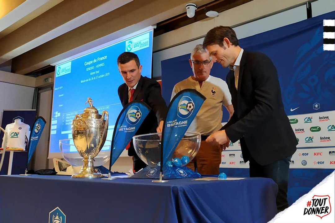 Romain Danzé dans les locaux de Ouest-France pour le tirage au sort du 6e tour de CdF