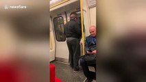 Singer serenades London subway car with 'Livin' on a Prayer' and other riders can't help joining in