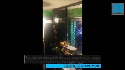 ¡De locos! Se escondió de la policía en una casa de comidas de Tolosa y huyó con una napolitana