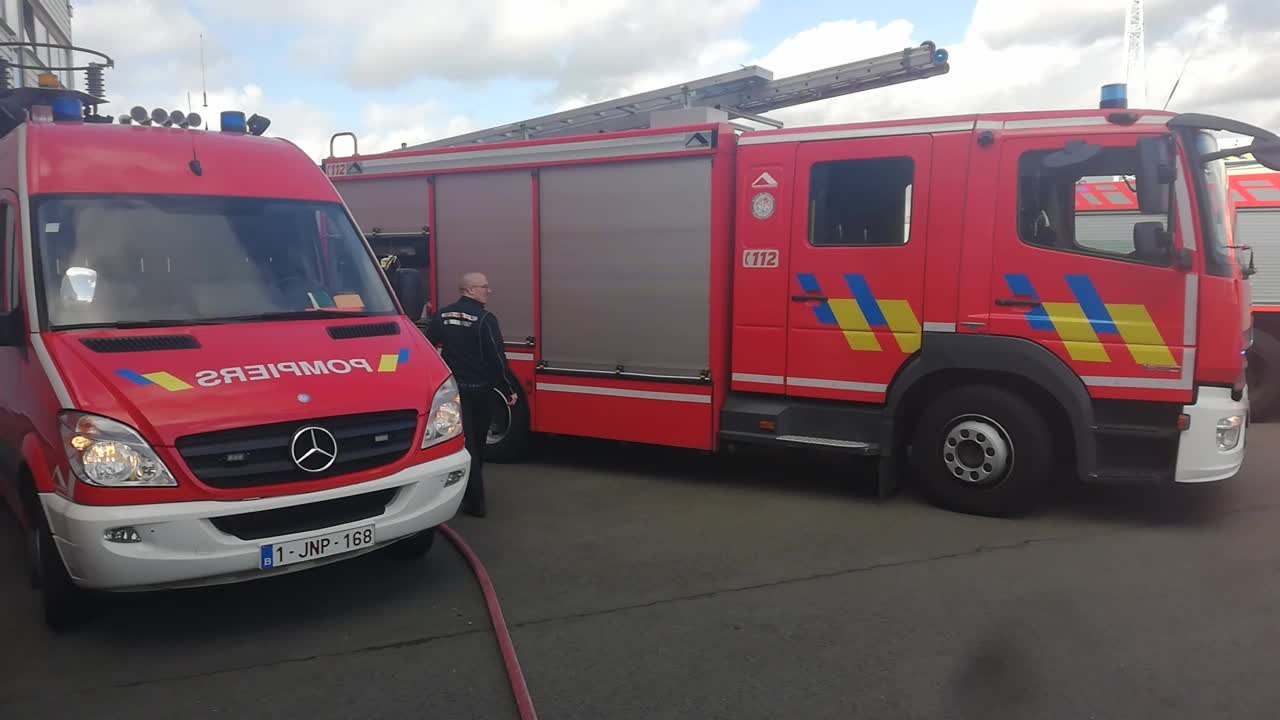 Mons: les pompiers manifestent contre le nouveau règlement de travail